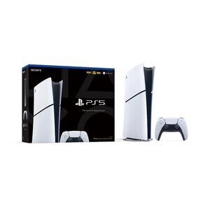 NEW Sony PS5 Slim Digital Edition 1TB Video Game Console - White